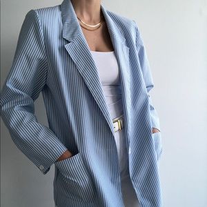 Vintage oversized pinstripe blazer